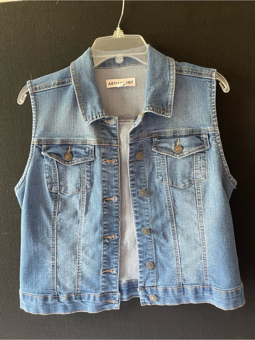 Artisan NY  Denim Biker Vest